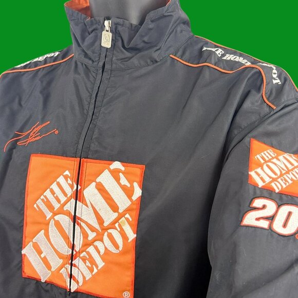 VTG Chase Authentics NASCAR Jacket Tony Stewart #20 Home Depot Racing Team Zip-U - Picture 1 of 8